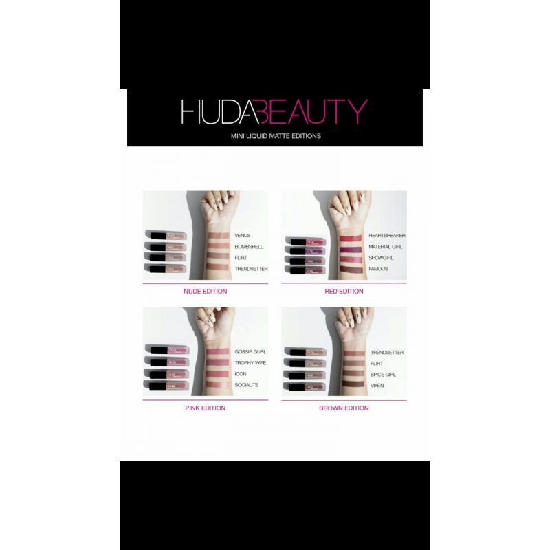 Huda beauty mini liquid matte editions